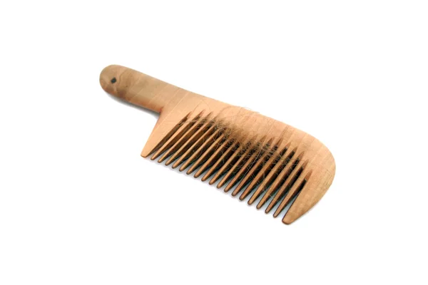 Izolované hřeben s vypadávání vlasů — Stock fotografie