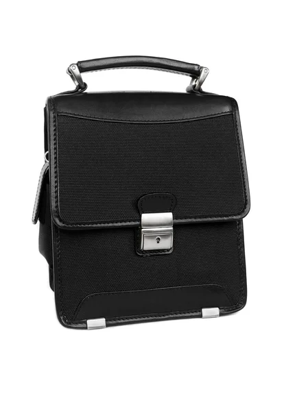 Black briefcase isolated — Stock Photo, Image