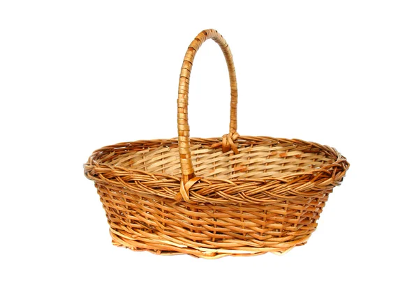 Vintage willow basket — Stock Photo, Image