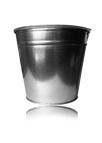 Zinc bucket isolated — Stock Photo, Image