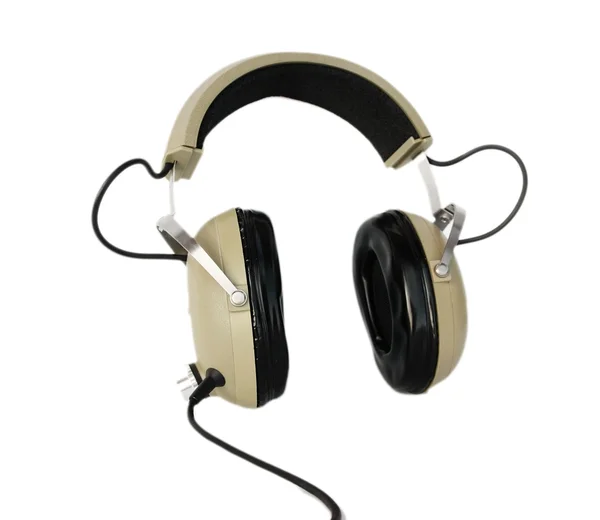 Stary styl słuchawki na białym tle — Zdjęcie stockowe