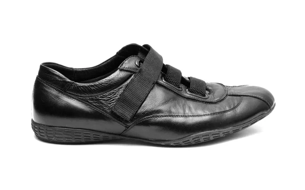 Schwarzer Schuh isoliert — Stockfoto