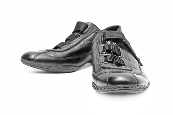 Svarta skor isolerade — Stockfoto