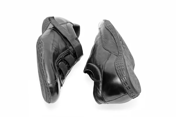 Elszigetelt fekete cipő — Stock Fotó