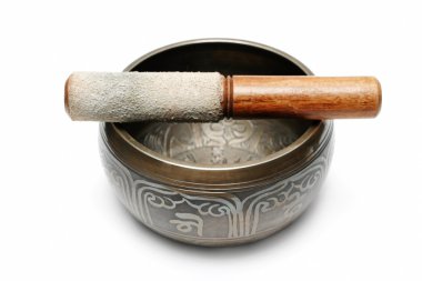 Tibetan singing bowl clipart