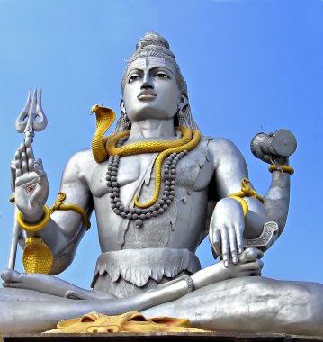 Shiva statue in Murudeswara clipart