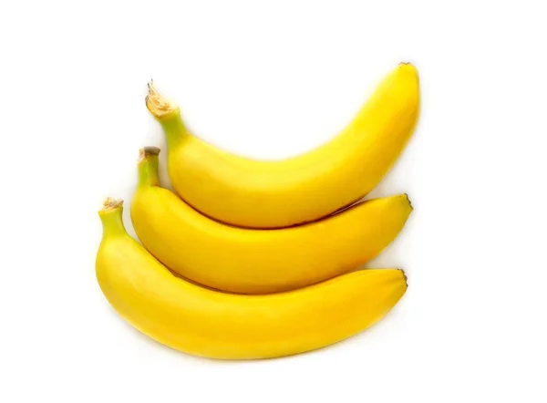 3 banane isolate — Foto Stock