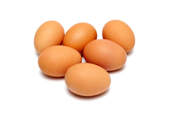 Sechs Eier — Stockfoto