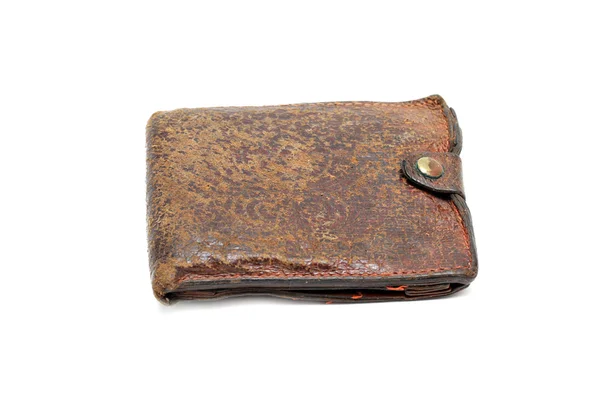 Grunge wallet isolated — Stock Photo, Image