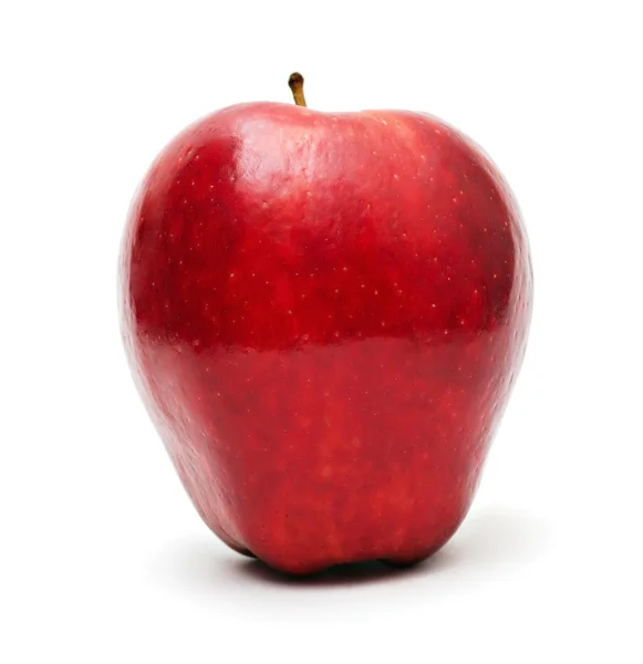 Κόκκινο μήλο απομονωθεί — Φωτογραφία Αρχείου