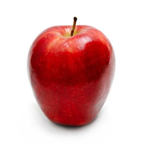 Roter Apfel isoliert — Stockfoto