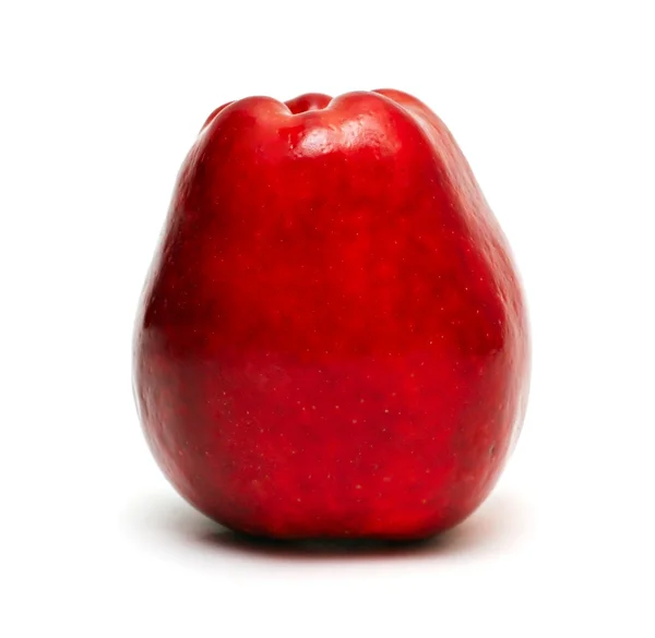 Rode appel geïsoleerd — Stockfoto