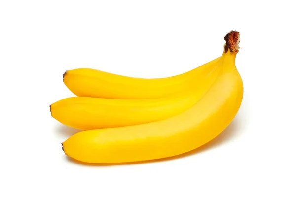 3 банана изолированы — стоковое фото