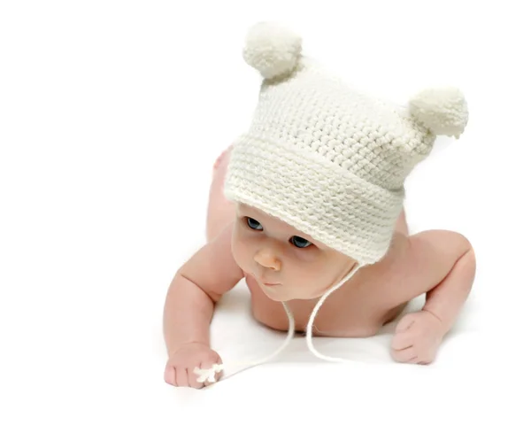 Neugeborenes in der Mütze — Stockfoto