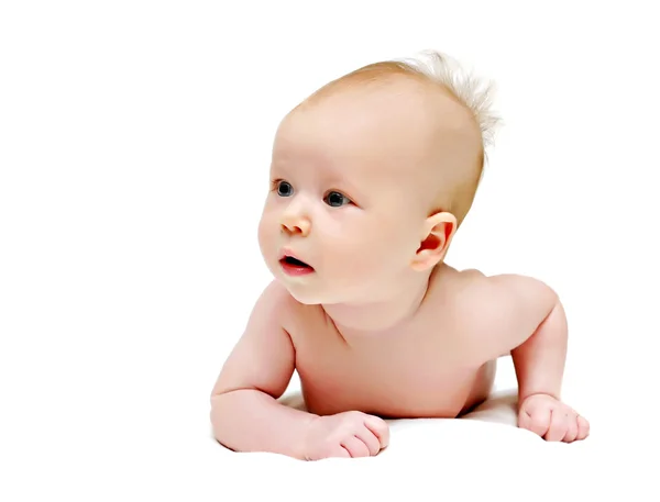 Imagem brilhante do bebê rastejando — Fotografia de Stock
