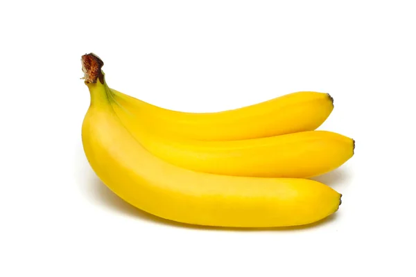 3 banány, samostatný — Stock fotografie