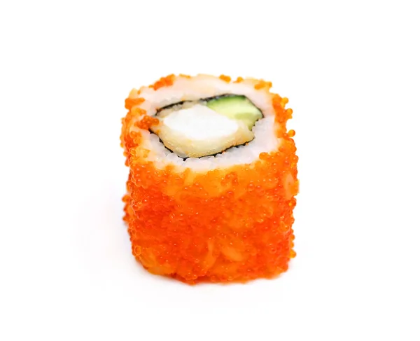 Single traditional japan sushi roll — Stockfoto