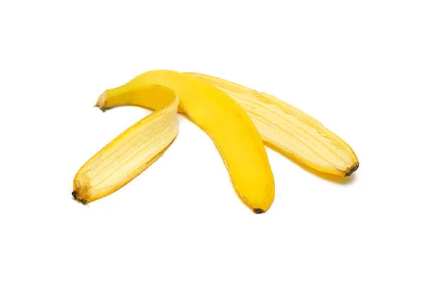 Coaja de banane izolată — Fotografie, imagine de stoc