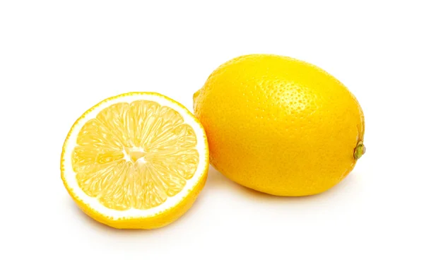 Két citrom elszigetelt — Stock Fotó