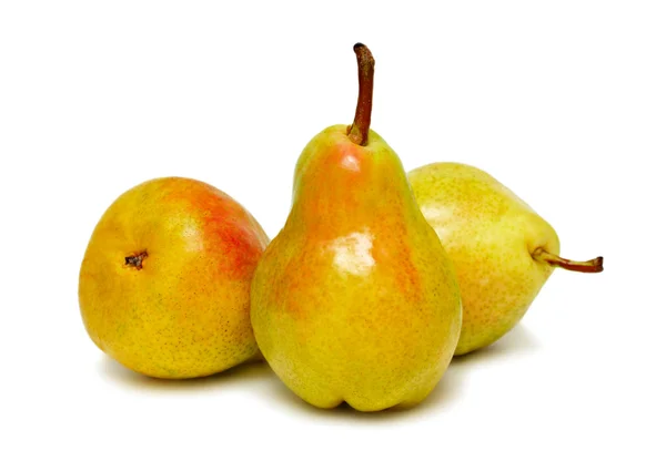 Tre mogna päron — Stockfoto
