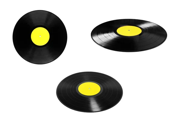 Vinyl plattor isolerade — Stockfoto