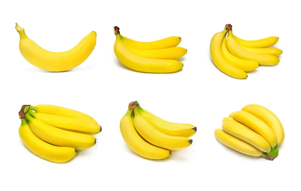 Bananas maduras conjunto — Fotografia de Stock