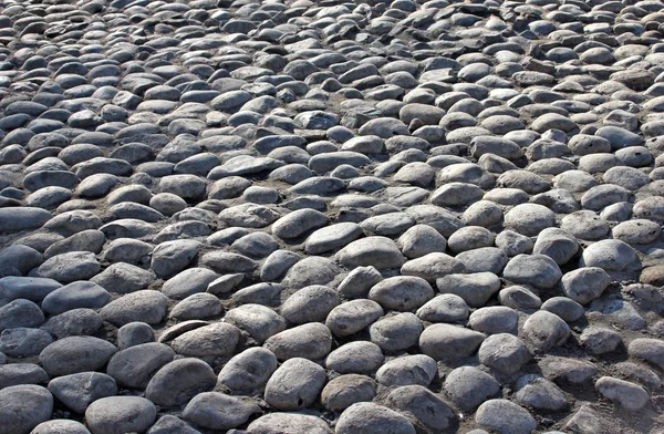 Old grunge grey cobble stone — Stock Photo, Image