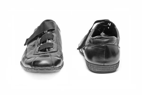 孤立的黑色鞋 — 图库照片