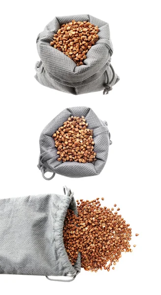 Bolsas con trigo sarraceno —  Fotos de Stock