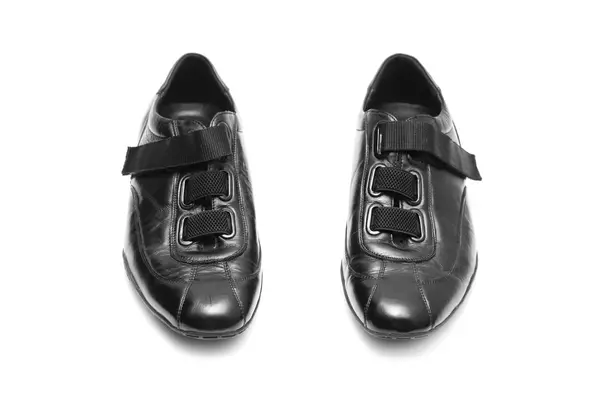 Black shoes isolated Royalty Free Stock Images