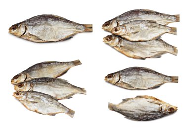 Dried fish set clipart