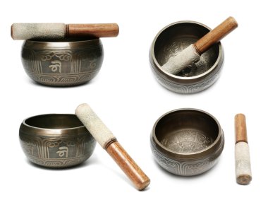 Tibetan singing bowl clipart