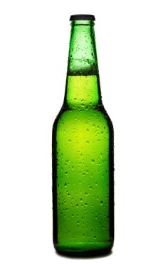 Beer bottle isolated clipart