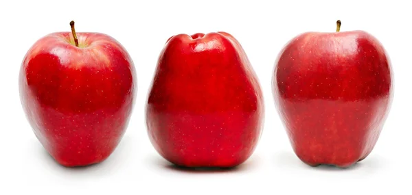 Set de manzanas rojas —  Fotos de Stock