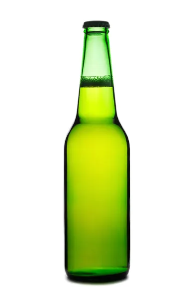 Bierfles geïsoleerd — Stockfoto