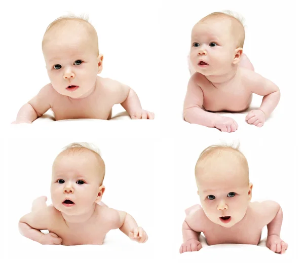 Pasgeboren babys is kruipende set — Stockfoto