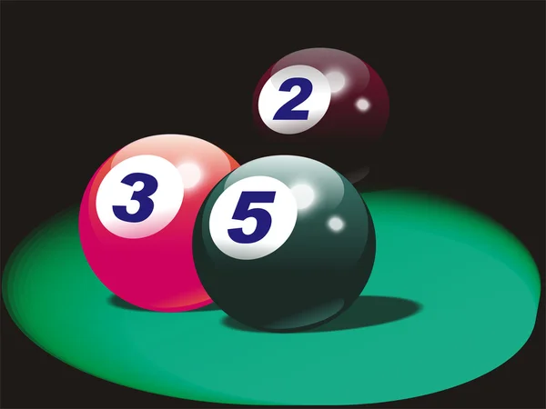 stock image Illustration with American pool balls