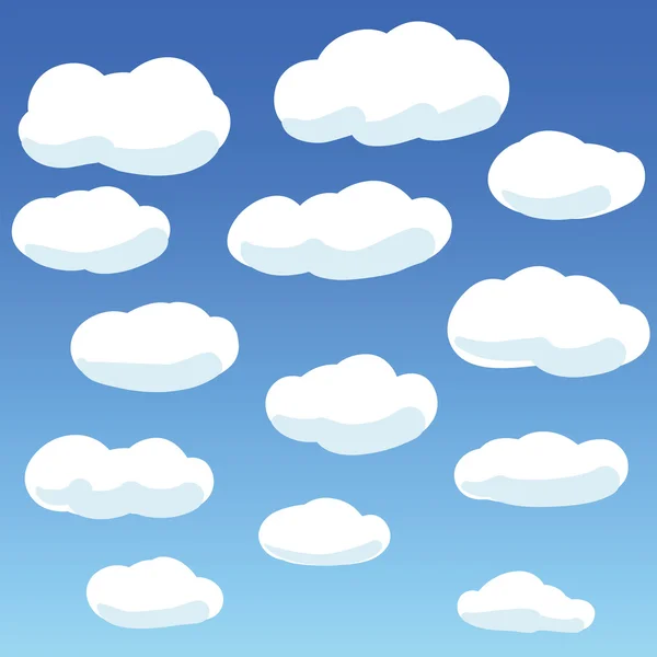 Vektorwolken — Stockvektor