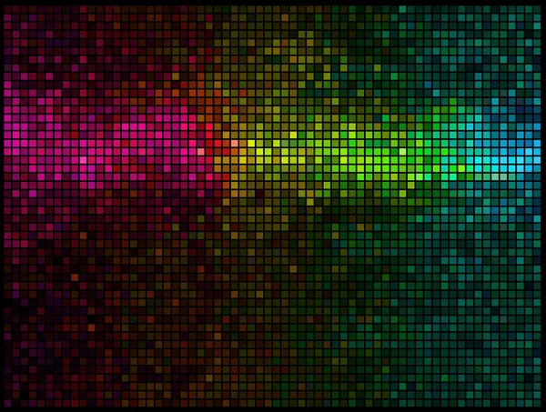 Multicolor światła streszczenie tło. Mozaika z kwadratowymi pikselami — Wektor stockowy