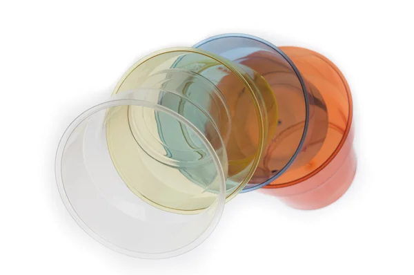 Grupa kolorowe okulary z tworzyw sztucznych — Zdjęcie stockowe