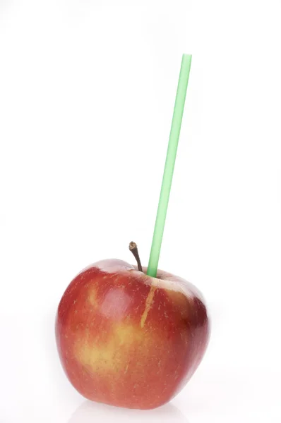 Яблочная пища вместо белой — стоковое фото
