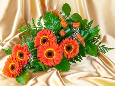 Bouquet of gerberas clipart