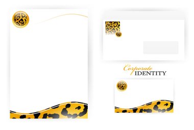 Corporate identity set clipart