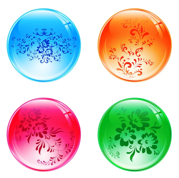 Цветочные шарики — стоковый вектор