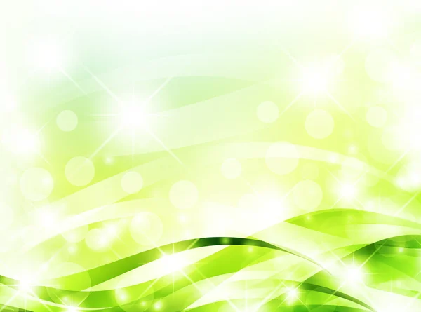 Fond vert clair brillant — Image vectorielle