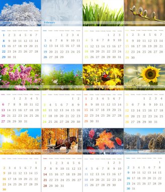 Calendar 2012 clipart