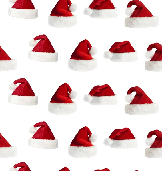 stock image Seamless Santa hat background