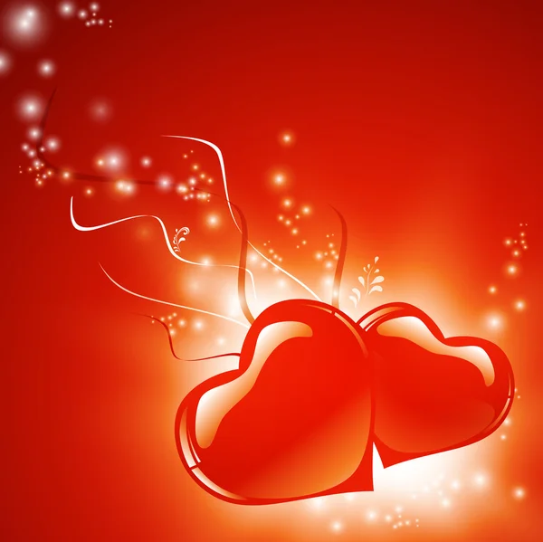 Κόκκινες καρδιές — Διανυσματικό Αρχείο
