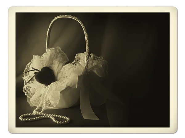 Bridal basket photo — Stock Photo, Image
