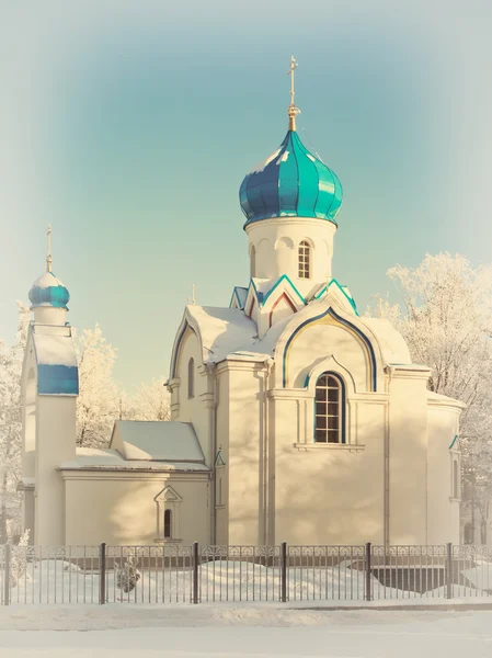 Téli templom — Stock Fotó